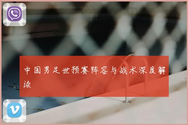 中国男足世预赛阵容与战术深度解读